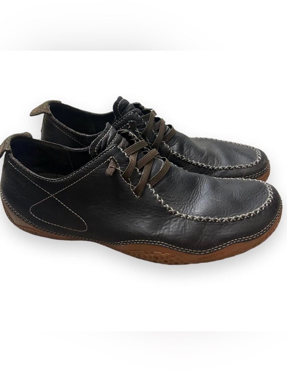 Patagonia Honeydew Loafer Shoes Men 13  Brown Leather Moccasin Lace Up Preppy